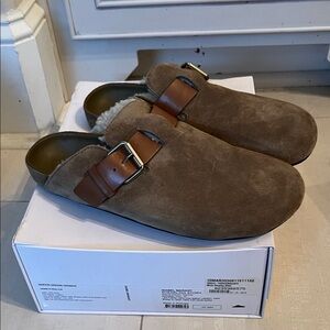 Isabel Marant Mirvin shearling clogs